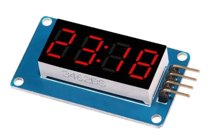 Модуль дисплея для Arduino (красный) TM1637 4-разрядный 7-сегментный