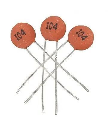 Керамический конденсатор 104 - 0.1мкФ.100 нФ.100000пФ  50в Y5V К10-17