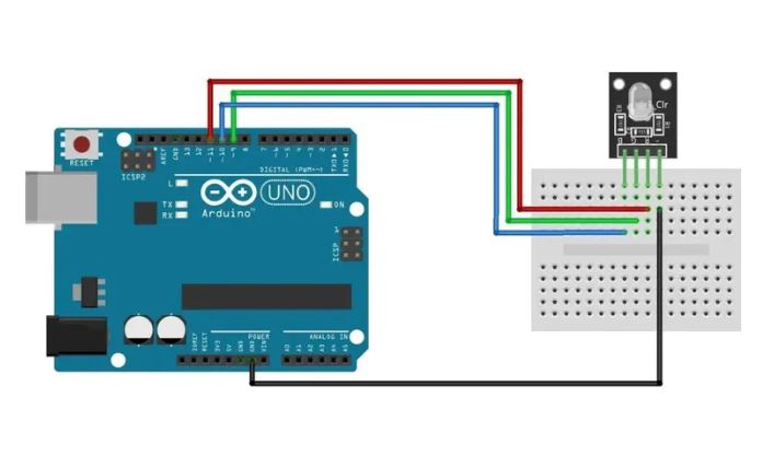 Светодиодный модуль RGB KY-016 HW-479 для Arduino